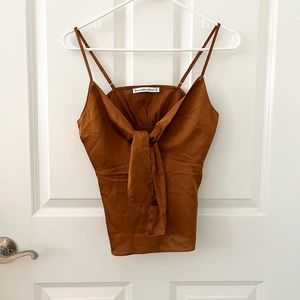 Abercrombie Satin Tie-Front Cami